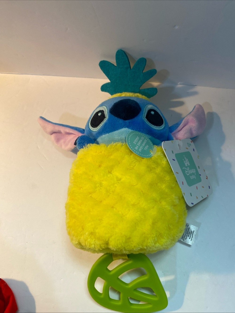 Disney Baby Pull Vibrate Lilo & Stitch Pineapple On The Go Rattle Toy Plush